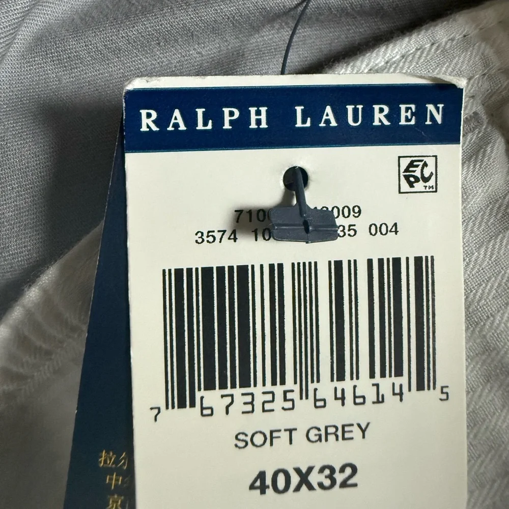 NWT Polo Ralph Lauren Slim Fit Stretch Chino Light Gray Pants - Picture 4 of 5